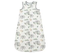 SIMYJOY Baby Sleeping Bag 1.0 Tog Bamboo Sleep Sack Newborn 6-12 Months Toddler Wearable Blanket with 2-Way Zipper, Elephant