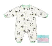 SIMYJOY Baby Sleeping Bag with Legs 2.5 Tog Cotton Toddler Sleep Sack with Feet & Arms Winter Long Sleeves Sleepsuit Wearable Blanket with Foldable Foot Covers for 2-3 Years Boy Girl
