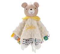 SIMYJOY Personalised Baby Comforter Personalised Baby Blankets customised Gifts for Newborns Boys and Girls Beige Bear