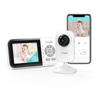 Simyke Baby Monitor with Camera and Night Vision, 2.8" IPS Display Screen, 2-Way Talk, Portable 1200FT Long Range Outdoor, VOX Mode & Temperature Sensor
