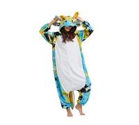 SimZoo Animal Onesie Pajamas Adult Men Women Costume Axolotl Sleepwear One Piece Unisex Housewear, Tie Dye Blue Axolotl, M
