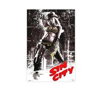 Sin City Movie Poster Canvas Poster Bedroom Decor Landscape Office Room Decor Gift 08x12inch(20x30cm)