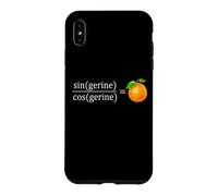 sin(gerine)/cos(gerine) = tan(gerine) - Funny Math tangerine Case for iPhone XS Max
