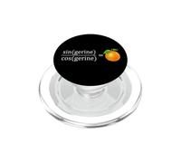 sin(gerine)/cos(gerine) = tan(gerine) - Funny Math tangerine PopSockets PopGrip for MagSafe