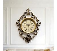 SIN&MI Vintage Retro Wall Clock for Living Room- Digital Clock Silent Quartz Movement Decorative Antique Clock for Home Decor, Living Room & Bedroom 26" x 19"