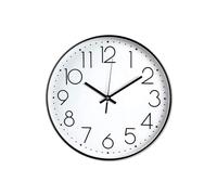 SIN&MI Wall Clock 8.5 Inch Silent Non Ticking Modern Quartz Battery Operated Digital Quiet Sweep Office home school Kitchen Decor Clocks Black