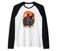 Sin Miedo Al Éxito Vaquero Mexican Rodeo Raglan Baseball Tee