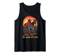 Sin Miedo Al Éxito Vaquero Mexican Rodeo Tank Top