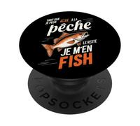 Sin the rest I fish fisherman fish, sinner humor PopSockets Adhesive PopGrip
