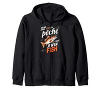 Sin the rest I fish fisherman fish, sinner humor Zip Hoodie
