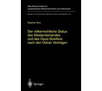 Sina - Der vlkerrechtliche Status des Westjordanlandes und des Gaza-S - P555z