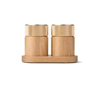Sina Salt & Pepper Mill Oak/ Brass
