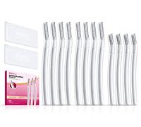 SINAHET Dermaplaning Tool (12 Count), Professional Face Razors for Women, Facial and Eyebrow Hair Removal, Gentle Skin Exfoliation Blade