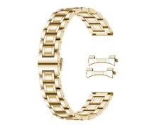 SINAIKE 16mm 18mm 19mm 20mm 21mm 22mm 24mm Universal Watch Strap Stainless Steel Watch Bands with Curved Lug Ends Parts, Replacement Bracelet for Men and Women (16mm, Gold)