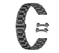 SINAIKE 16mm 18mm 19mm 20mm 21mm 22mm 24mm Universal Watch Strap Stainless Steel Watch Bands with Curved Lug Ends Parts, Replacement Bracelet for Men and Women (16mm, Black)