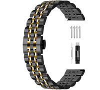 SINAIKE Quality 7 Series Streamline Quick Release Stainless Steel 20 mm 22 mm Watch Straps Two Tone Brushed and Polished for Men Women Multi Colours, 22mm, Stainless Steel, No Gemstone