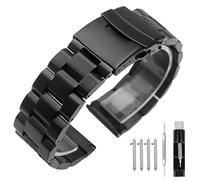 SINAIKE Quick Release Brushed Metal Watch Band for Men Women Stainless Steel Watch Bracelet Straps 18mm/20mm/22mm/24mm/26mm Watch Bands with Double FlipLock Buckle Black or Silver, Blue, Gold, 26mm