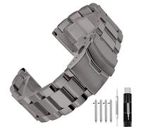 SINAIKE Quick Release Brushed Metal Watch Band for Men Women Stainless Steel Watch Bracelet Straps 18mm 20mm 21mm 22mm 24mm 26mm Watch Bands with Double FlipLock Buckle Black or Silver Blue Gold Grey
