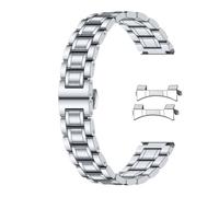 SINAIKE Universal Metal Watch Band Fit Most Tranditional Watch, 23mm Quick Release Stainless Steel Watch Bands with Curved Lug Ends Parts, Classic Watch Strap Replacement Bracelet for Men Women Silver