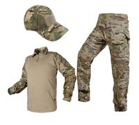 SINAIRSOFT G3 Tactical Uniform,Combat Pants Shirt and Cap,Men's Airsoft Paintball Gear Hunting Outdoor Suit