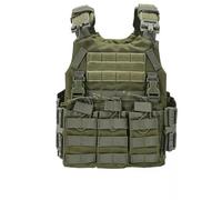 SINAIRSOFT Tactical Quick Release Vest, Adjustable Lightweight Airsoft MOLLE Vest For Outdoor Activity Training