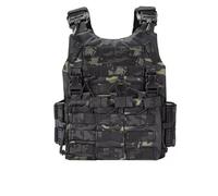 SINAIRSOFT Tactical Quick Release Vest, Adjustable Lightweight Airsoft MOLLE Vest For Outdoor Activity Training