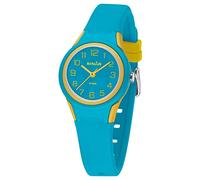 SINAR Girls Boys Unisex Watch Sports Watch Fitness Analogue Quartz 10 Bar Waterproof Turquoise Yellow XB-47-2, turquoise, Strap.