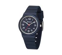 SINAR XB-18-22 Children's Youth Kids Watch Boys Girls Analogue Quartz 10 Bar with Silicone Strap Dark Blue, blue, Classic