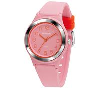SINAR XB-48-9 Girls' Sports Watch Fitness Analogue Quartz 10 Bar Waterproof Pink Orange