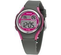 Sinar Youth Watch Digital Quartz Girls Silicone Band XE-64-8 Gray Pink