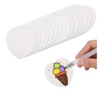 Sinbana 15pcs Magic Foam Texture Paper, Wood Pulp Cotton Soft 3D Foam Puffy Texture Painting Art Paper Textured Sheets for DIY Artwork Paint Crafts & Hanging Ornament Design (Heart)