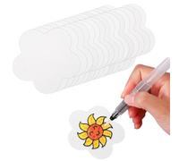 Sinbana 15pcs Magic Foam Texture Paper, Wood Pulp Cotton Soft 3D Foam Puffy Texture Painting Art Paper Textured Sheets for DIY Artwork Paint Crafts & Hanging Ornament Design (Flower)