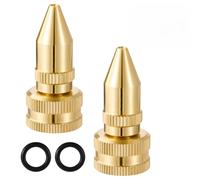Sinbana 2pcs All-Brass Adjustable Sprayer Nozzles, Lawn & Garden Sprayer Nozzle Tips with Gaskets Replacement Parts for Roundup 181331 Smith Scotts Field King