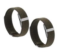 Sinbana 2pcs Band Replacement Strap for Hume Health Band, Nylon Adjustable Strap Breathable Soft Wristband for Sleeping Hiking Cycling Men Women Gift (Green)