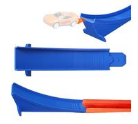 Sinbana 2pcs Race Car Ramp Tracks for Hot Wheels, PLA Plastic Ramp Track Toy Easy to Assemble Toy Racetrack Accessories for Racing Car Jumps (Blue)