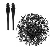 Sinbana 300 Pack 2BA Thread Soft Dart Tips, Durable Nylon Replacement Dart Points Break Resistant Soft Tip Darts Accessories Set for Electronic Dartboards (Black)