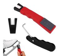 Sinbana 3pcs Ice Skate Maintenance Kit, Including Ice Skate Sharpener Shoe Lace Tightener & Toe Pick Guard Lace Tightening Blade Sharpening Tool Accessories for Hockey & Figure Skating