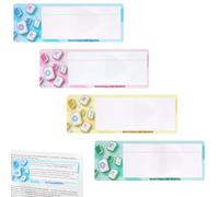 Sinbana 4pcs Mahjong Card Line Finders, Multi-Color Cute Mahjong Guide Rules Helper Accessories for Beginners Game Nights Travel Parties Portable Gifts