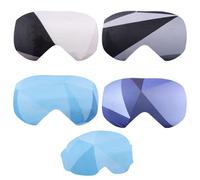 Sinbana 4pcs Ski Snowboard Goggle Cover Sleeves, 4 Patterns Polyester Ski Goggle Lens Cover Protectors for Adults Kids Travel Storage Accessories Scratch-Resistant & Dust-Resistant