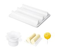 Sinbana Cake Pop Cutter and Pusher Set, Round Cake Pop Mold with Tray Dessert Mould for Baking Birthday Wedding Dessert