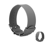 Sinbana Replacement Loop for Hume Band, Silicone Woven Wristband Strap with Adjustable Metal Buckle for Hume Health Band Fitness Tracker All-Day Comfort Wear (Gray)