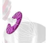 Sinbana Splash Guard Whisk Scraper for Stand Mixers, Mixing Head Anti-Splatter Whisk Wiper Baffle Attachment Accessories for Kitchenaid 4.5qt and 5qt Stand Mixers (Purple)