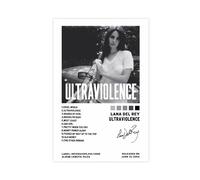 SinBii Lana Del Rey Poster-Ultraviolence Limited Poster Canvas Poster Wall Art Decor Print Picture Paintings for Living Room Bedroom Decoration Unframe-style 08x12inch(20x30cm)