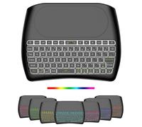 SINBOYA Wireless Mini Keyboard with Touchpad, D8 Rechargeable Backlit
