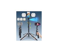 Sinbyuer 71'' Auto Face Tracking Tripod with Remote & Two Fill Lights | Gesture Control, 360° Rotation Follows Your Movement, Phone Stand Selfie Stick for TikTok Content Creators & Video Recording