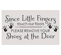 Since Little Fingers Touch Our Floors Please Remove Shoes at The Door Door Mat Machine Washable Indoor Outdoor Kitchen Entry,Interior Entry Way 36X24 Inch