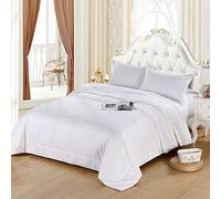 Since Silk 100% Mulberry Silk Duvet, Long-Fibre Mulberry Silk Filled Duvet Quilt, Soft Breathable Silk Filling Comforter 4 Tog - Double or Queen (200 x 200cm)