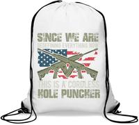 Since We Are Redefining Everything Now This Is A Cordless Hole Puncher Gym Sack Casual Drawstring Bag White
