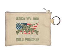 Since We are Redefining Everything Now This is A Cordless Hole Puncher Key Chain Coin Purse Beige