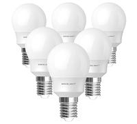 SINCELIGHT E14 LED Light Bulb, 5 Watt MINI P45 Golf Shape with Milky Diffuser, Rich&Ture Color RA≈92, Cool White 6500K, 500 Lumens, 50W Equivalent, SES Small Edison Screw, Pack of 6